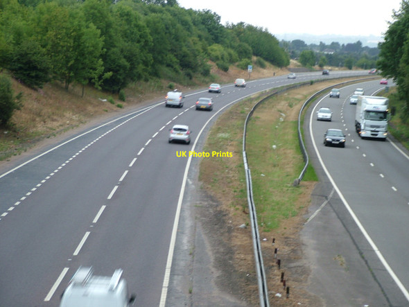 Photo 6"x4" A10 from Hoe Lane bridge, Ware Ware\/TL3614 c2010