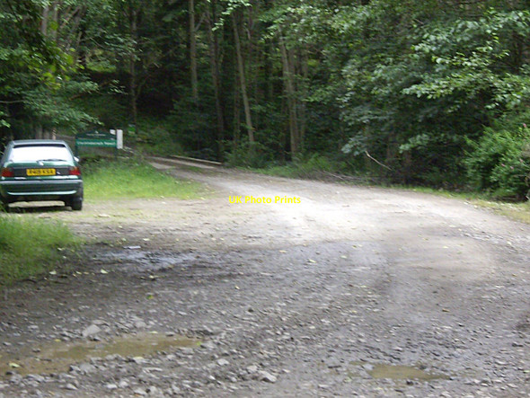 Photo 6"x4" Car park at an entrance to Clashindarroch Wood Kirkney c2010