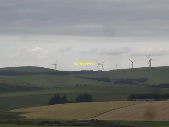 Photo 6"x4" Distant view of Winds Eye Hill windfarm Backburn\/NJ5334 c2010