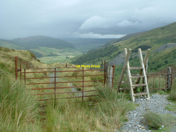 Photo 6"x4" Stile and two gates on track above Cwm Penmachno Cwm Penmachno\/SH7547 c2010