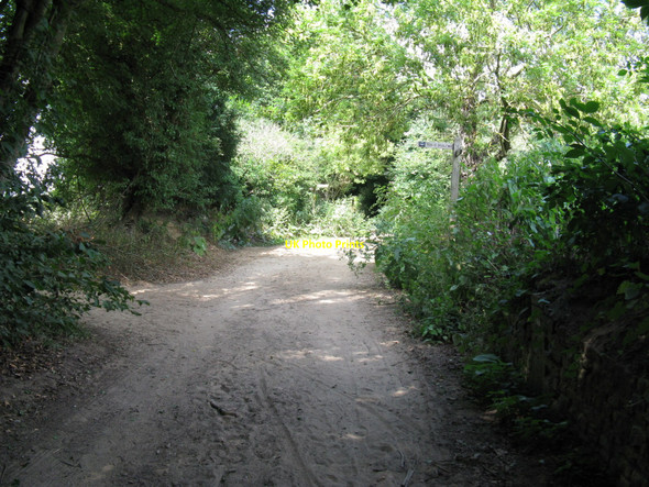 Photo 6"x4" Bridleways crossroads on Vann Hill Hambledon\/SU9638 c2010