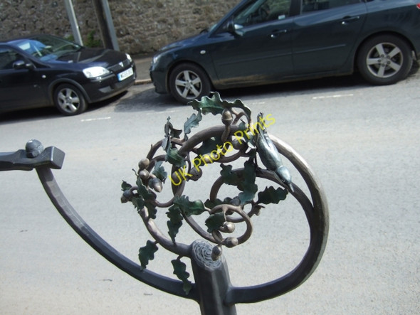 Photo 6"x4" Court Street railings, Moretonhampstead Moretonhampstead c2009