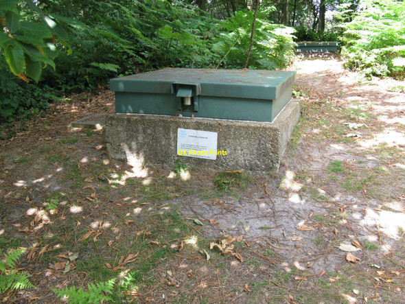 Photo 6"x4" Reservoir access cover on Hydon's Ball Hambledon\/SU9638 c2010