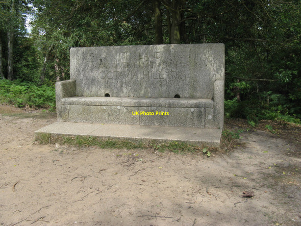 Photo 6"x4" Memorial seat to Octavia Hill Hambledon\/SU9638 c2010