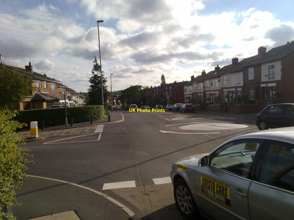 Photo 6"x4" Mini-roundabout on Parr Lane Whitefield\/SD8106 c2010
