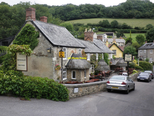 Photo 6"x4" The Masons Arms Hotel, Branscombe Vicarage c2010