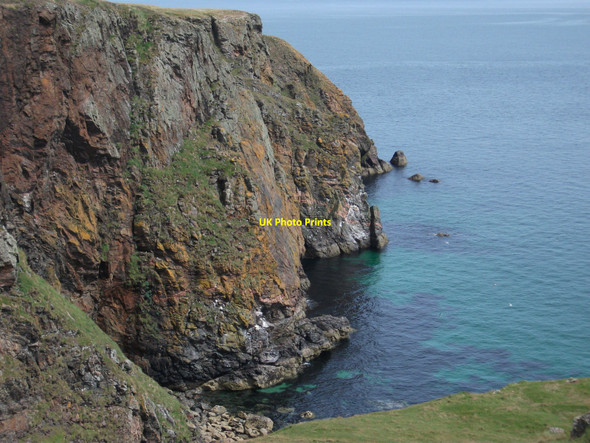 Photo 6"x4" Caves and arches in the cliffs at Slagan Chuil Neisdeil Tolstadh bho Thuath c2010