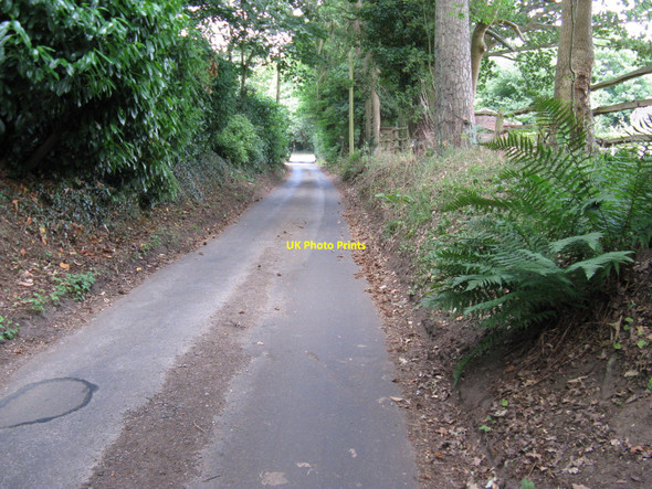 Photo 6"x4" Bridleway and residential road to Brighton Road Godalming c2010