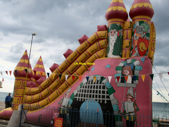 Photo 6"x4" Bouncy Castle near Bognor Regis pier Bognor Regis c2010