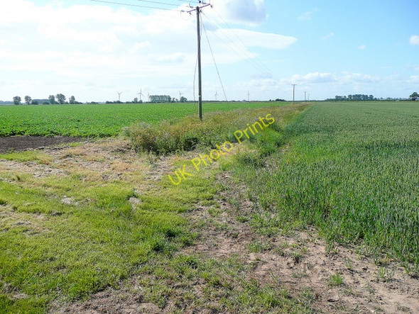 Photo 6"x4" Line of a drain Holbeach St Matthew c2009