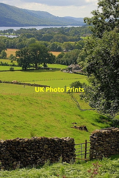 Photo 6"x4" Fields Near Coniston Far End\/SD3098 c2010