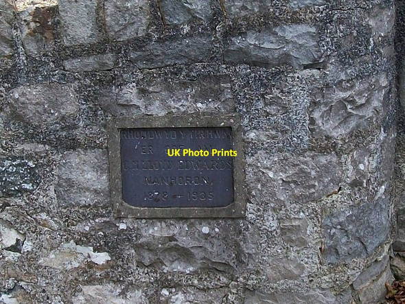 Photo 6"x4" Commemorative tablet on the wall of Capel Nant Botwnnog c2010