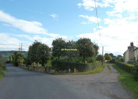 Photo 6"x4" Track and road junction by Clifford's Mesne Farm Clifford's Mesne c2010