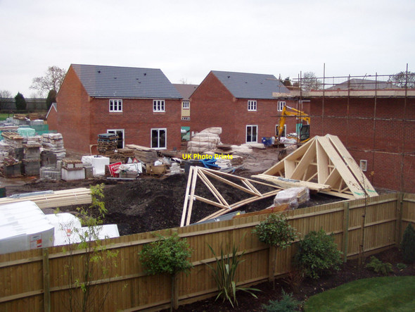 Photo 6"x4" Hixon Fields estate during construction, Hixon Hixon c2003