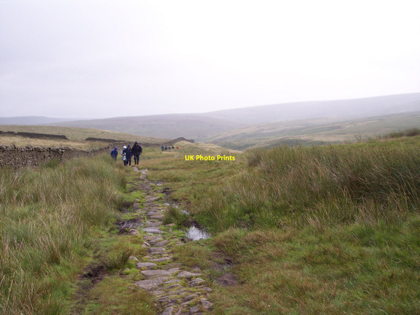Photo 6"x4" Pendle Bridleway alongside Saucer Hill Clough Trawden c2010