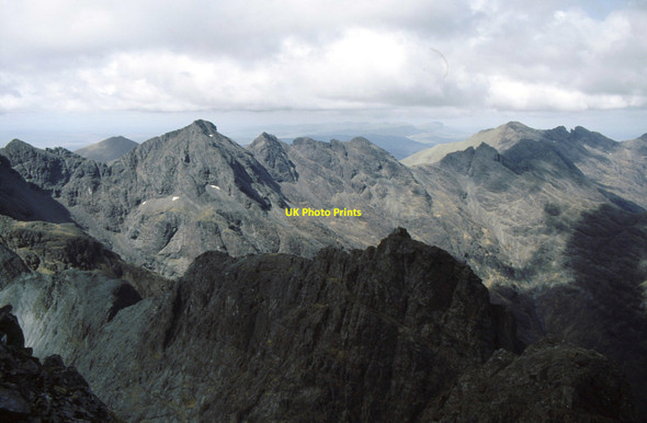 Photo 6"x4" Sgurr MhicCoinnich, in shadow, from Sgurr Alasdair Sg\u00f9rr Coire an Lochain c1993
