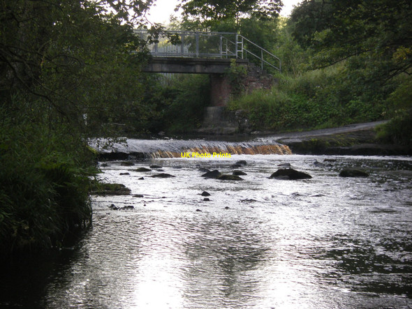 Photo 6"x4" Craufurdland Water, looking towards Ford and Footbridge Beansburn c2010