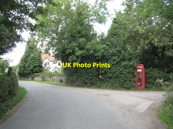Photo 6"x4" Sharp bend on Shepperdine Road Nupdown c2010