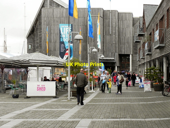 Photo 6"x4" Events Square and the Maritime Museum Falmouth c2010