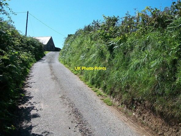 Photo 6"x4" The hill below Ffridd Goch Bryn-mawr\/SH2433 c2010