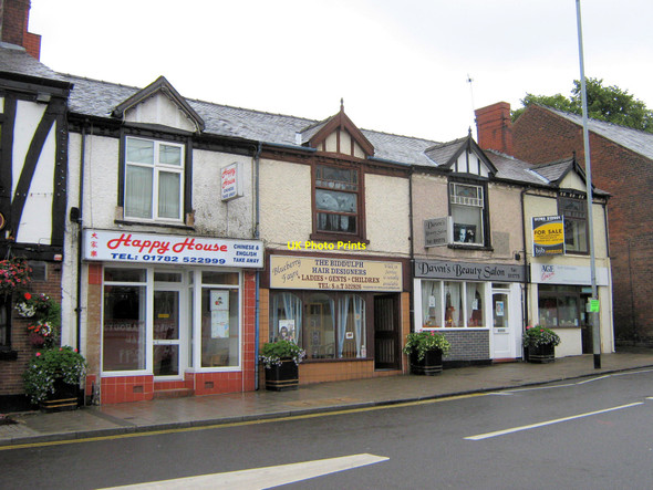 Photo 6"x4" Shops on the High Street Biddulph c2010