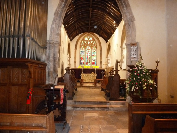 Photo 6"x4" St Mary's church, St Fagans - interior St Fagans c2010