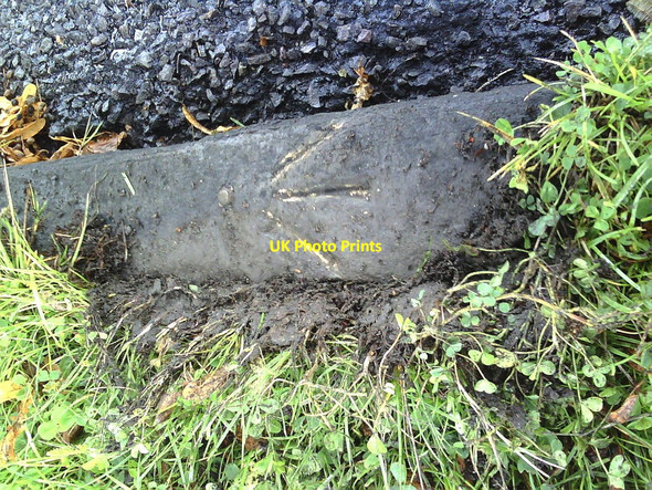 Photo 6"x4" Benchmark on kerbstone of Kellaway Avenue Bristol c2010