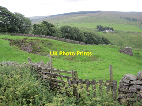 Photo 6"x4" Disused Quarry at Greenends Galligill c2010