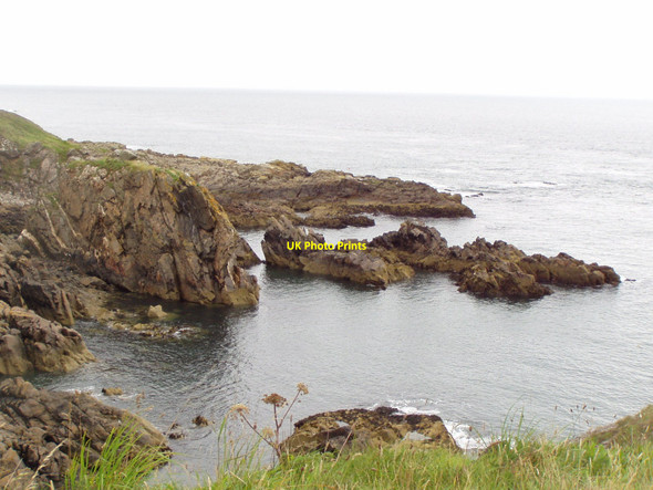 Photo 6"x4" Rocks and cliffs from coastal path Altens c2010
