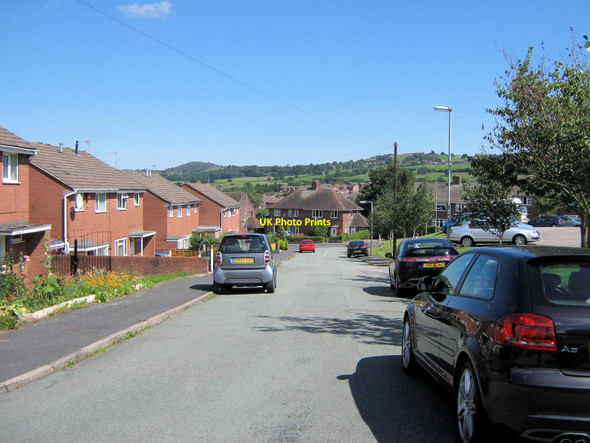 Photo 6"x4" Looking down Jubilee Close Biddulph c2010