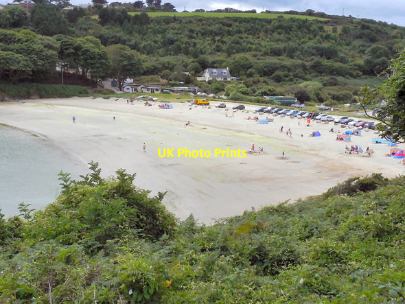 Photo 6"x4" Maenporth Bay and Beach From Cliff Path Maenporth c2010