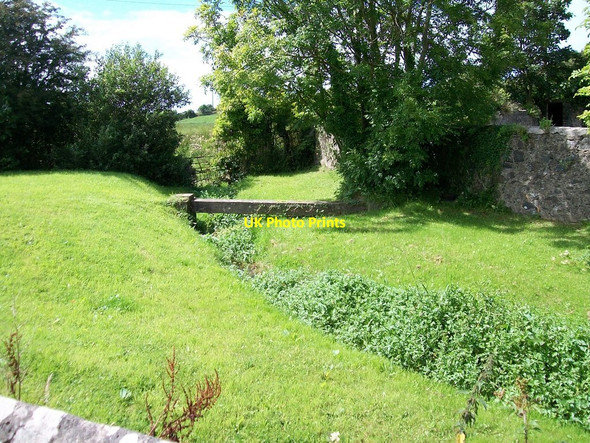 Photo 6"x4" Pipe bridge over stream above Pont Bryncroes Bryncroes c2010
