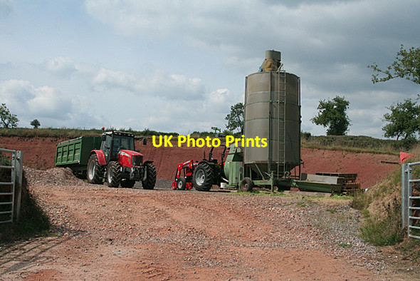 Photo 6"x4" Cullompton: drying the grain Colebrook c2010