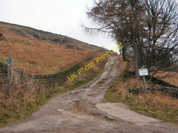 Photo 6"x4" Track to Cliffe House Farm Edge Mount c2006