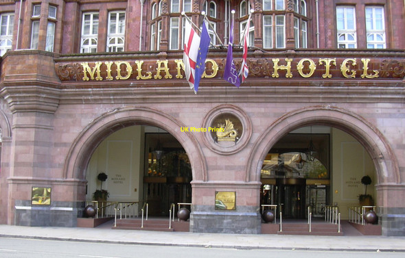 Photo 6"x4" Entrance to The Midland Hotel, Manchester Manchester c2010