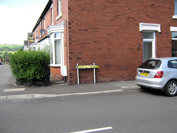 Photo 6"x4" Sign for Kingsfield Road Biddulph c2010