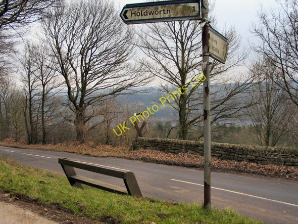 Photo 6"x4" Dalroyd Lane Intersection. Holdworth c2006
