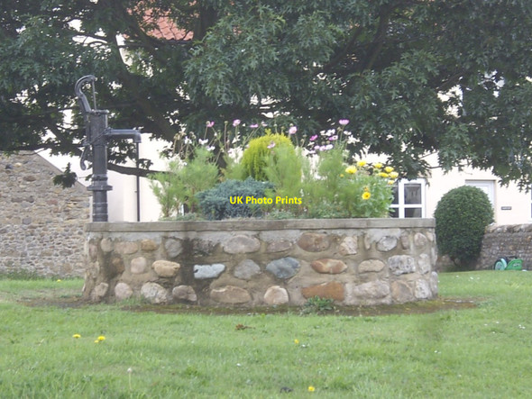 Photo 6"x4" Water pump on village green, Cleasby Low Coniscliffe c2010