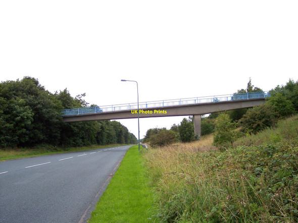 Photo 6"x4" Footbridge over Stannanought Road Skelmersdale c2010