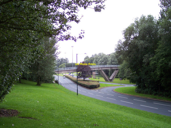 Photo 6"x4" The footbridge over Southway Skelmersdale c2010