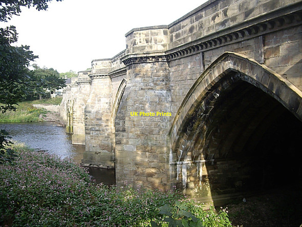 Photo 6"x4" Bridge over the Tees at Croft Croft-on-Tees c2010