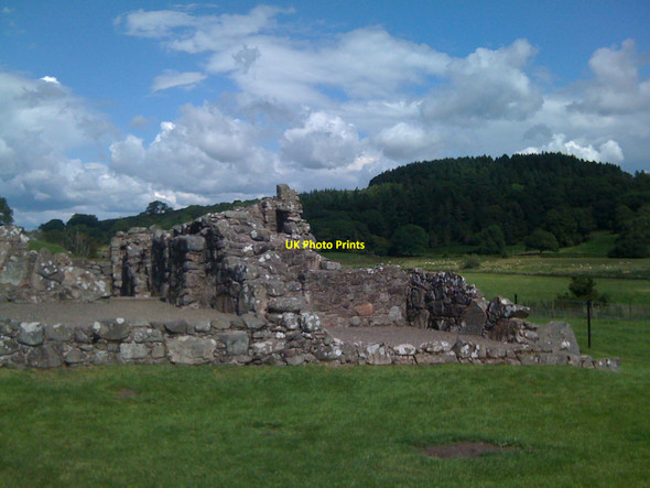 Photo 6"x4" Grounds of Orchardton Tower with Park Hill in the background Palnackie c2010
