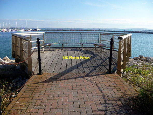 Photo 6"x4" Sitting area, Portland Harbour, Dorset Fortuneswell c2010