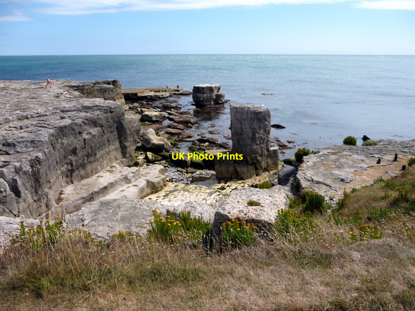 Photo 6"x4" Cliff top, Portland Bill, Dorset Southwell\/SY6870 c2010