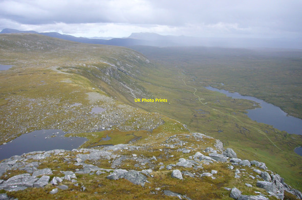 Photo 6"x4" Meall a' Chleirich rock slope failure Lochan na Creige Riabhaich c2008