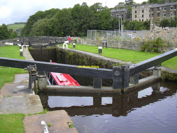 Photo 6"x4" Hollins Lock, Rochdale Canal Todmorden c2010