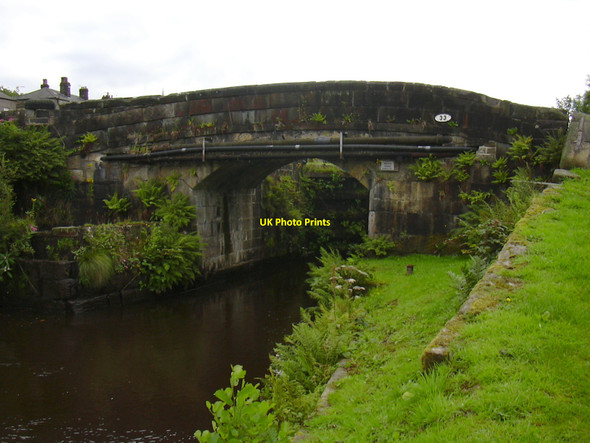 Photo 6"x4" Canal Bridge, Alma Road Todmorden c2010