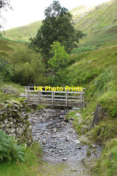 Photo 6"x4" Footbridge over Ullstone Gill Kentmere c2010
