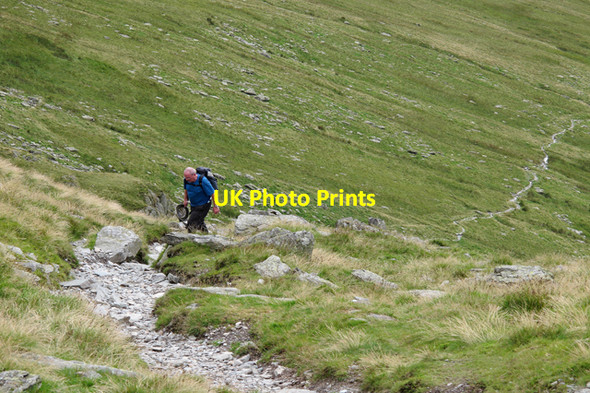 Photo 6"x4" Footpath to Nan Bield Pass Nan Bield Pass c2010