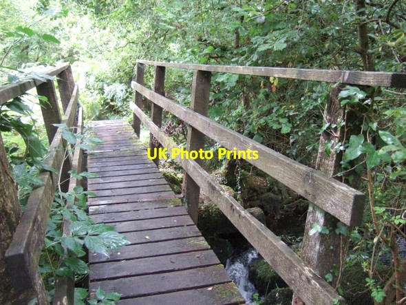 Photo 6"x4" Footbridge on Two Moors Way at Jordans Higher Dunstone c2010
